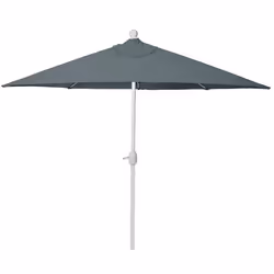 Décoshop26 04_0003897, Parasol de balcon, Autres, Anthracite, Blanc, Polyester, Aluminium, Aluminium