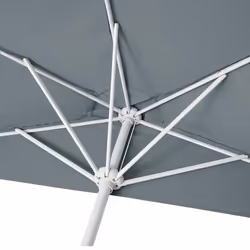 Décoshop26 04_0003897 parasol de terrasse Parasol de balcon Autres Anthracite, Blanc