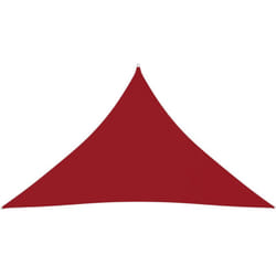 Helloshop26 - Voile toile d'ombrage parasol tissu oxford triangulaire 4 x 4 x 5,8 m rouge