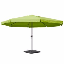 Décoshop26 04_0003859, Parasol d'aire de jeux commerciale, Rond, Noir, Vert, Polyester, Aluminium, Aluminium