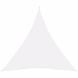 Voile toile dombrage - Non spécifié - Triangulaire - 5 x 5 x 5 m - Tissu Oxford enduit PU - Blanc