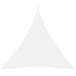 Voile toile dombrage - Non spécifié - Triangulaire - 5 x 5 x 5 m - Tissu Oxford enduit PU - Blanc