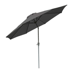Parasol de jardin ø 2,7m inclinable polyester/aluminium 5kg anthracite 040003879