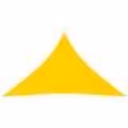 Voile toile dombrage - Jaune - Triangulaire - 5 x 5 x 6 m - Tissu Oxford - Résistant aux UV