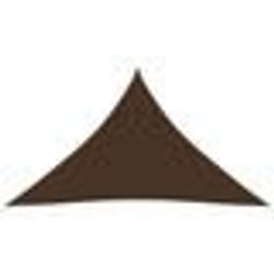 Voile toile d ombrage parasol tissu oxford triangulaire 5 x 5 x 6 m marron