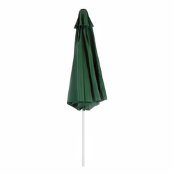Décoshop26 04_0003878 parasol de terrasse Parasol de plage Rond Vert, Blanc