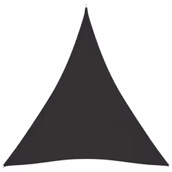 Voile toile d ombrage parasol tissu oxford triangulaire 5 x 6 x 6 m anthracite
