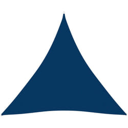 Helloshop26 - Voile toile d'ombrage parasol tissu oxford triangulaire 5 x 6 x 6 m bleu