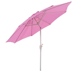 Décoshop26 04_0003887 parasol de terrasse Parasol de balcon Rond Gris, Lilas