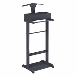 Valet de chambre ouvrable avec 4 poches 435 x 345 x 110 cm MDF et arole gris