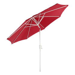 Décoshop26 04_0003888 parasol de terrasse Parasol de plage Rond Rouge