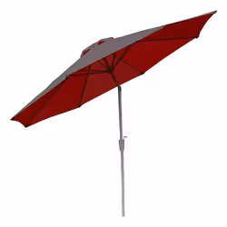 Décoshop26 04_0003888 parasol de terrasse Parasol de plage Rond Rouge