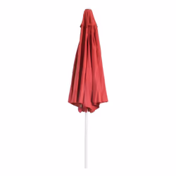 Décoshop26 04_0003888 parasol de terrasse Parasol de plage Rond Rouge - Vue supplémentaire 5
