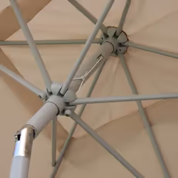 Décoshop26 04_0003889 parasol de terrasse Parasol de plage Rectangle Anthracite, Blanc