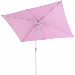 Décoshop26 04_0003302, Parasol d'aire de jeux commerciale, Rectangle, Aluminium, Rose, Polyester, Aluminium, Aluminium