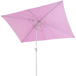 Décoshop26 04_0003302 Parasol d'aire de jeux commerciale Rectangle Aluminium, Rose