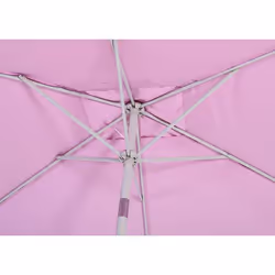 Décoshop26 04_0003302 Parasol d'aire de jeux commerciale Rectangle Aluminium, Rose