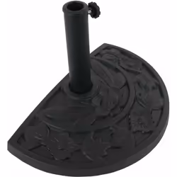 Pied de parasol semi-circulaire plaque en pierre artificielle Pour mâts de parasol d'un diamètre de 4 cm et 5 cm Avec un anne ...