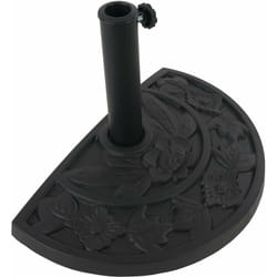 Décoshop26 - Pied de parasol semi-circulaire plaque en pierre artificielle 040003905