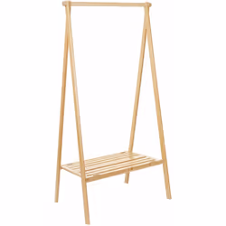 Portant porte-manteau bambou pliable 150x84x57cm Voulez-vous que votre maison soit organisée et élégante? Alors cette belle a ...