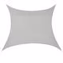 Voile toile d ombrage de protection polyester polyurethane carre 2x2 m gris clair
