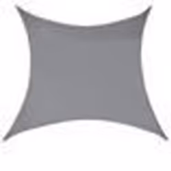 Voile toile d ombrage de protection polyester polyurethane carre 2x2 m gris fonce