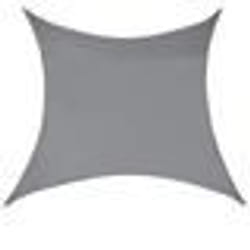Voile toile d ombrage de protection polyester polyurethane carre 2x2 m gris fonce