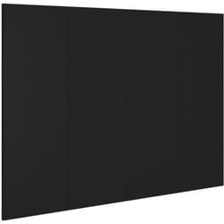 Décoshop26 - Tête de lit accessoire couchage chambre à coucher meuble 120 x 1,5 x 80 cm mdf noir TDL0202353