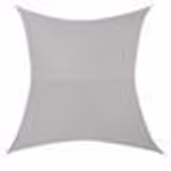 Voile toile d ombrage toile de protection polyester polyurethane 3 x 4 m gris clair