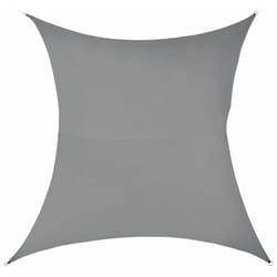 Helloshop26 - Voile d'ombrage toile de protection polyester polyuréthane quadrilatéral 2,5x5 m gris foncé