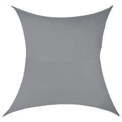 Helloshop26 - Voile toile d'ombrage de protection polyester polyuréthane 3 x 4 m gris foncé