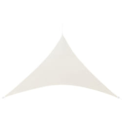 Helloshop26 - Voile d'ombrage toile solaire polyester polyuréthane triangulaire 300 cm beige