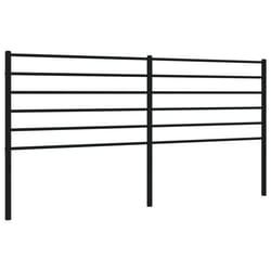 Tête de lit - TDL - 200 cm - Métal - Noir - Classique Intemporel