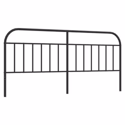 Tête de lit - TDL - 200 cm - Métal noir - Style classique - Intemporel