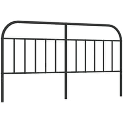 Tête de lit accessoire couchage chambre à coucher meuble 180 cm métal noir TDL0202424