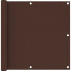 Helloshop26 - cran de balcon brise pare vue protection confidentialité 90 x 300 cm tissu oxford marron