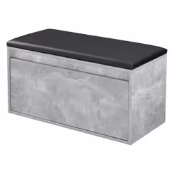 Banc à chaussures - Design - Avec tiroir - Siège rembourré - Pour 3 paires - Entrée