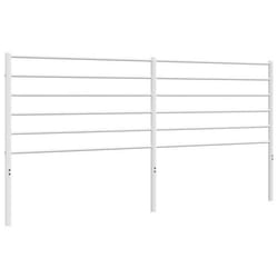 Tête de lit - TDL - 200 cm - Métal - Blanc - Classique Intemporel