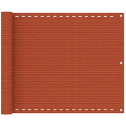 Helloshop26 - cran de balcon brise pare vue protection confidentialité 75 x 300 cm pehd orange