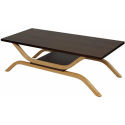 Table basse de salon table d'appoint 35x110x48cm aspect chêne 040005456