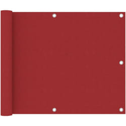 Écran de balcon brise pare vue protection confidentialité rouge 75 x 400 cm tissu oxford