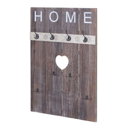 Porte-manteau mural - Home - Vintage - 8 crochets - 91x60 cm - Marron