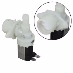 Electrovanne 1 voie 90° Dim 12mm pour lave-vaisselle ARISTON HOTPOINT, WHIRLPOOL, BOSCH, INDESIT, CANDY, SIEMENS, BEKO, HOOVE ...