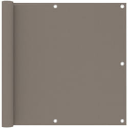 Helloshop26 - cran de balcon brise pare vue protection confidentialité 90 x 500 cm tissu oxford taupe