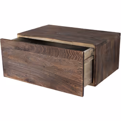 Étagère murale à tiroir, look vintage shabby, 21x46x30cm marron Ne vous laissez pas berner par la surface endommagée, les pro ...