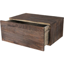 Décoshop26 - tagère murale à tiroir style vintage shabby 21x46x30cm marron 040005175