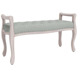 Banc banquette 110 x 45 x 60 cm velours gris clair