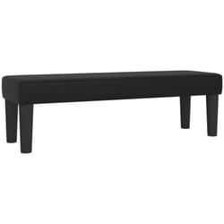 Banc banquette 100 x 30 x 30 cm synthétique noir