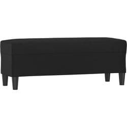Banc banquette 100 x 35 x 41 cm synthétique noir