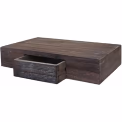 Etagère murale suspendue avec tiroir, 40cm marron shabby Cette étagère pratique impressionne partout avec son espace de range ...